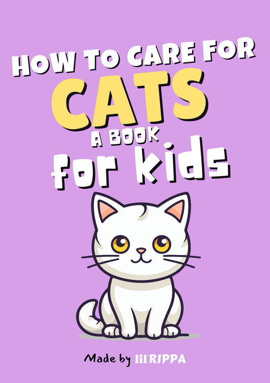 "How To Care For Cats Book" Print Out